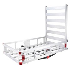 VEVOR 50 x 29.5 x 8.7 inch Hitch Cargo Carrier, 50 x x 8.7, Silver  picture