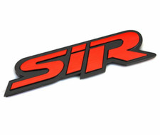 NEW JDM Metal 3D Red SiR Trunk BADGE Rear Fender Emblem Decal Stickers Sport  picture