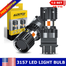 US 2PCS/4PCS 3157 4157 LED Switchback Turn Signal Light Bulbs White/Amber AUXITO picture