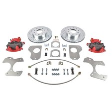 For 1982-1992 Chevy S-10 Rear Disc Brake Conversion Kit Red Caliper Non-E Brake picture