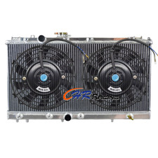 Aluminum Radiator+Fan for 1991-1999 Toyota Paseo Tercel EL44 EL54 EL45 5E-FE MT picture