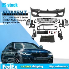 To M5 Style Complete Bumper Grille Fit For 2017 2018 2019 BMW 5 Series G30 picture