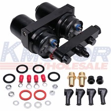 2PCS 300LPH External Fuel Pump 0580 254 044 W/ Double Hole Fuel Pump Bracket 044 picture
