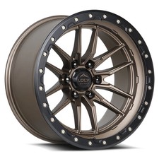 22x10 Lock Off-Road Krawler Matte Bronze W/ Matte Black Ring Wheel 8x6.5 (-18mm) picture