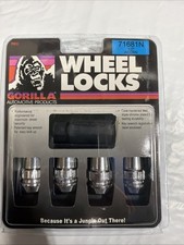 Gorilla Wheel Locks Lug Nuts Chrome 1/2-20 RH Thread Bulge Acorn 1/2