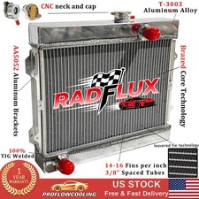 Aluminum Radiator For 1974-1985 80 Toyota Corolla MT KE30 KE38 KE55 KE70 1.6 1.8 picture