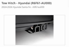 OEM Hyundai Santa Fe Tow Hitch Kit (2024-2027) | R6F61-AU000 picture