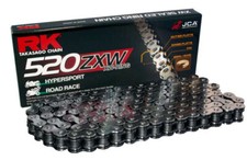 RK TAKASAGO Chain 520 ZXW 150 L XW Ring Chrome Brand New Made In Japan picture
