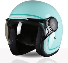 Women's Fit for Open Face Helmet| Lightweight Shell| DOT & ISI Certified | Aqua| picture