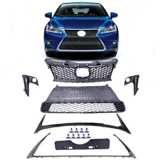 Fit 2014-2017 Lexus CT200h Front Bumper Grille Black Chrome Trim Set 5311176040 picture