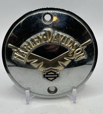 Vintage Harley Davidson V Wing Timer Cover Gold Chrome 2 Hole Point Cover EVO picture