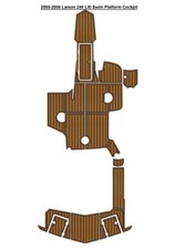 2005-2008 Larson 248 LXI Swim Platform Cockpit Pad Boat EVA Foam Teak Floor picture