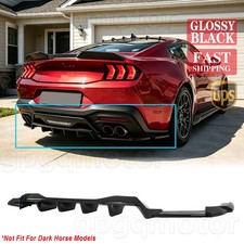 For Ford Mustang GT EcoBoost 2024-2026 MX Style Gloss Black Rear Bumper Diffuser picture