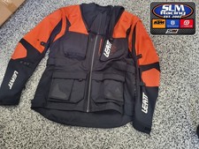 Open Box Leatt ADV Moto Jacket 5.5 Enduro Orange Size Large #5024080112 picture