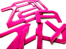 HOT PINK 3D DOMED TAILGATE LETTERS FOR CRUZ 2022 -2027 US MADE picture