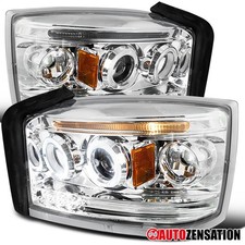 Fit 2005-2007 Dodge Dakota LED Halo Projector Headlights Lamps Left+Right 05-07 picture