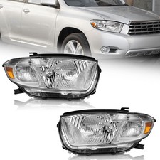 For 2008 2009 2010 Toyota highlander Headlights Light Lamps Left+Right 08 09 10 picture