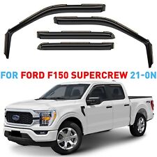 Rain Guards Vent Visors Shade for 21-24 Ford F-150 SuperCrew SHATTERPROOF picture