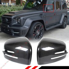 FOR 13-18 MERCEDES BENZ W463 W166 G GL GLS ML GLE CARBON FIBER MIRROR COVER CAPS picture