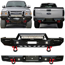 Fit 1998-2011 Ford Ranger Front or Rear Bumper W/Winch Plate & LED Lights picture