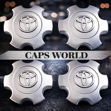 T69440 4X Sequoia Tundra 03-07 Wheel Center Hub Caps Silver 56069440 FOR Toyota picture