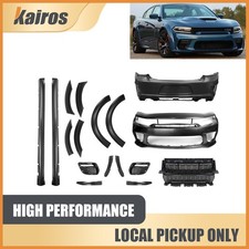 Fits 2015-2023 Dodge Charger New Complete Front & Rear Bumper Cover Widebody Set picture