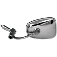 Emgo Chrome Bar End Motorcycle Mirror Left OR Right for 7/8