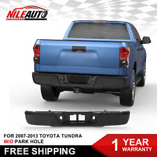 1PC Black Steel Rear Bumper Assembly For 2007-2013 Toyota Tundra W/o Park Assist picture