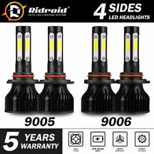 4-Side 9005 9006 Combo LED Headlight Kit High Low Beam Bulb 6000K 4800W 720000LM picture