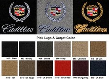 Lloyd Mats Velourtex Cadillac Crest & Word Front Floor Mats (1941-2001) picture