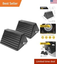 Versatile Heavy-Duty Wheel Chocks - 2 Pack 10