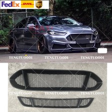 2PC Front Bumper Upper+Lower FiberGlass Grille For Ford Mondeo Fusion 2013-2016 picture