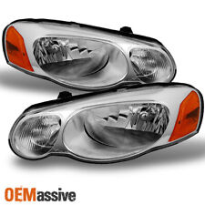 Fit 04-06 Chrysler Sebring Covertible & Sedan Chrome Replacement Headlights Pair picture