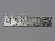 VTG McKinney Toyota Fort Worth Texas Metal Dealership Badge Emblem Tag TX Rare picture