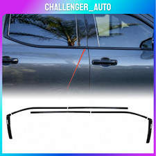 6PCS Piano Black  For Toyota Tundra 2022 2023 2024 2025 2026 Car Window TrimUS picture