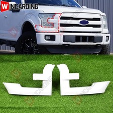 Oxford White Grille Molding Trim Headlight Bezels For 2015-2017 Ford F-150 F150 picture