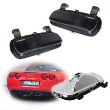 Smoked Black Lens Back-Up Reverse Lights Set For Chevrolet Corvette C6 2005-2013 picture