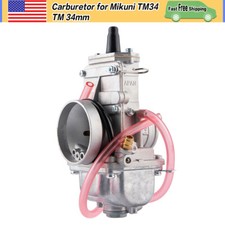 Carburetor for Mikuni TM34 34mm TM34 TM-34 TM34FS Flat Slide Smoothbore US Stock picture
