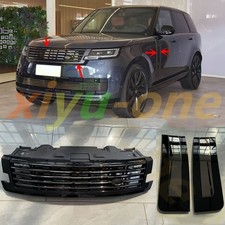 1X Chrome Black Front Bumper Grille&Side Vent  For Land Rover Range Rover 23-26 picture