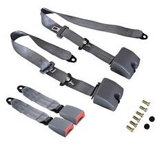 2 Pack 3‑Point Safety Seat Belt 290CM Grey For Jeep CJ‑5 / CJ‑7 picture