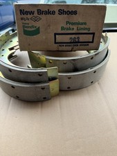 1960-72 Dodge D100 New Riveted Front Brake Shoes 11 x 2 1/4 picture
