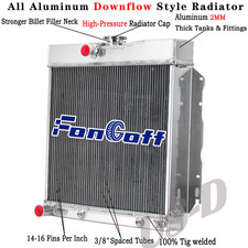 3-ROW Aluminum Radiator For 65-69 Dodge Coronet Polara 1966-69 Charger 4.5-7.2 picture