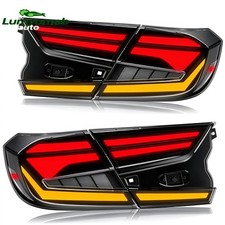 Pair LED Tail Lights for Honda Accord 10Th Gen 2018-2023 Sequential Rear Lamps picture