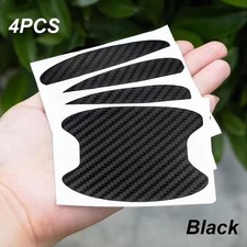 4PCS Carbon Fiber Car Door Handle Scratch-Resistant Protective Film Stickers picture