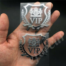 2pcs Silver JP Junction Produce VIP JDM Car Window Emblem Badges Decal Sticker picture