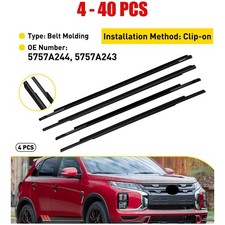 4-40 Door Window Weatherstrip Seal Trim Fit 2011-2023 Mitsubishi Outlander Sport picture