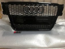 Audi S5 A5 RS5 Black Grille, Black Frame, Chrome Rings 2009 - 2012 picture