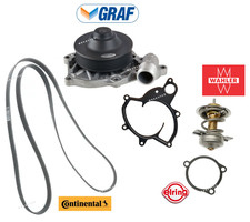 Water Pump Thermostat Drive Belt 3pcs OES for Porsche 996 911 GT2 Turbo / S picture