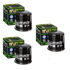 Hiflofiltro HF199 Oil Filter 3 Pack Polaris Hawkeye RZR XP  Sportsman Scrambler picture