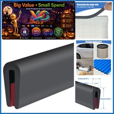 Self-Adhesive EPDM Rubber Edge Trim U Channel 10Ft Black for Doors picture